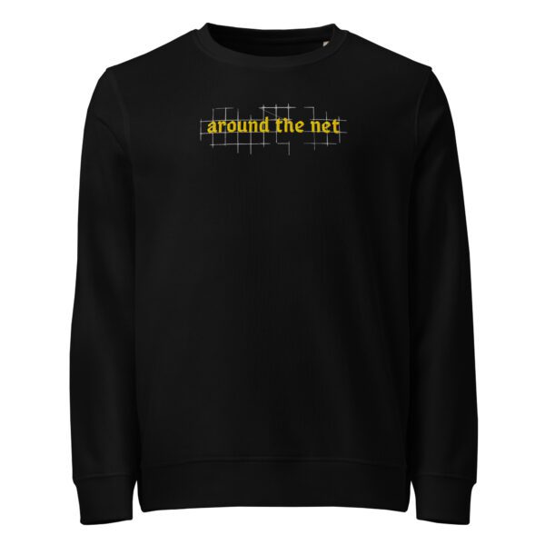 Sudadera «Around the net» – Negra/Oro